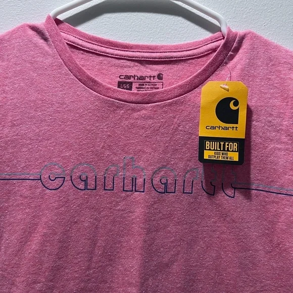 Carhartt Kids(12) Short Sleeve Tee in Pink - Picture 2 of 5